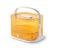 zZUupy BotiquíN de Primeros Auxilios PortáTil, Contenedor, Caja Medicamentos, Almacenamiento de MáScaras, Bolsa de Emergencia para el Hogar Familiar, Kits de Pastillas, Naranja y