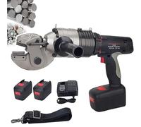 ZZwansuGE Cortadora De Barras De Acero InaláMbrica De 200W, Corte Lateral HidráUlico De 4-16mm, con Dos BateríAs Recargables De 18V 4Ah, para Barras De Acero Cerca De Paredes.