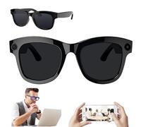 ZZwansuGE Gafas Inteligentes con CáMara De 500W Y AI, TraduccióN + Control De Voz + WiFi Bluetooth, Gafas De TraduccióN Inteligentes con AplicacióN, para Escuchar MúSica, Hablar, Traducir,B