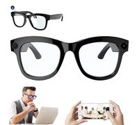 ZZwansuGE Gafas Inteligentes con CáMara De 500W Y AI, TraduccióN + Control De Voz + WiFi Bluetooth, Gafas De TraduccióN Inteligentes con AplicacióN, para Escuchar MúSica, Hablar, Traducir,A