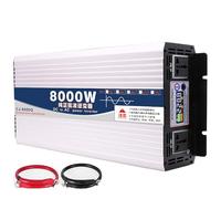 ZZwansuGE Inversor De Corriente, Inversor De Onda Sinusoidal Pura para El Hogar Y El AutomóVil (1600 W-8000 W), 12 V/24 V/48 V/60 V A 220 V, con Toma De Ca De 1/2 + Pantalla Led,8000W-60V