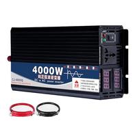 ZZwansuGE Inversor De Corriente, Inversor De Onda Sinusoidal Pura para El Hogar Y El AutomóVil (1600 W-8000 W), 12 V/24 V/48 V/60 V A 220 V, con Toma De Ca De 1/2 + Pantalla Led,4000W-24