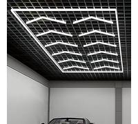 ZZwansuGE Luz De Garaje De Alto Brillo De 430W, Luz Led De Panal, Luz Blanca FríA De 6500K, Resistente Al Agua Y Al Polvo, para SóTanos, Gimnasios Y Salones De Belleza De AutomóViles.