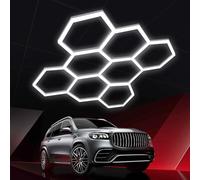 ZZwansuGE Luz De Garaje Led Hexagonal, Luz De Techo De Garaje con DiseñO De Panal De 6500K, 5041-29400lm, para Almacenes, Gimnasios, Estacionamientos SubterráNeos, Ahorro De EnergíA,8PCS