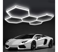 ZZwansuGE Luz Led Hexagonal para Garaje, Luz De Techo Led con DiseñO De Panal, Luz Blanca De 6500 K, 5040lm - 29400lm, Ideal para Garaje, Taller, SóTano, Gimnasio Y AlmacéN.,5PCS