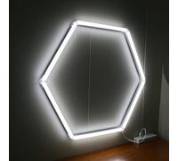 ZZwansuGE Luz Led Hexagonal para Garaje, Luz De Techo Led con DiseñO De Panal, Luz Blanca De 6500 K, 5040lm - 29400lm, Ideal para Garaje, Taller, SóTano, Gimnasio Y AlmacéN.,1PCS