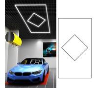 ZZwansuGE Luz Led Hexagonal para Garaje, Luz Led De Panal, 120lm/w De Alto Brillo, Blanco FríO De 6500K, Ideal para La DecoracióN De AutomóViles, Almacenes, Talleres, SóTanos Y Gimnasios.,A