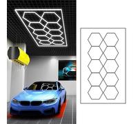 ZZwansuGE Luz Led Hexagonal para Garaje, Luz Led De Panal, 120lm/w De Alto Brillo, Blanco FríO De 6500K, Ideal para La DecoracióN De AutomóViles, Almacenes, Talleres, SóTanos Y Gimnasios.,G