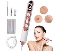 ZZwansuGE Pluma De Plasma, Kit para Eliminar Verrugas Y Lunares, 19 Niveles De Intensidad | Pantalla Led | Luz De Aguja, Tratamiento Indoloro De Lunares, Verrugas, Pecas, Nevos Y Manchas Oscuras