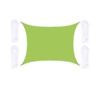 ZZX Toldo Vela de Sombra Rectangular, Protección Rayos UV Resistente e Impermeable para Terraza Camping Jardín al Aire Libre, Verde,3x4m