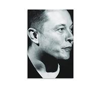 ZZXCHG Imprimir En Lienzo 30x50cm Elon Musk Poster e Wall Art Modern Family camera da letto Decor Senza Cornice