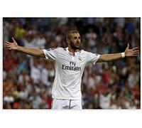 ZZXCHG Imprimir En Lienzo 30x50cm Karim Benzema Giocatore di Calcio Professionista Open Arms Decor Stampa Immagine Pittura per Soggiorno Camera da Letto Decorazione Senza Cornice