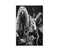 ZZXCHG Imprimir En Lienzo 30x50cm Zakk Wylde Tela Wall Art Soggiorno Poster Camera da letto Decor Pittura Senza Cornice
