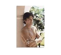 ZZXCHG Imprimir En Lienzo 50x70cm Alain Delon Poster Canvas Wall Art Room Pictures for Bedroom Gifts Decor Senza Cornice