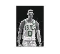ZZXCHG Lienzo De Impresión 30x50cm Jayson Tatum giocatore di basket Tela decorativa Wall Art Soggiorno Poster Camera da letto Senza Cornice