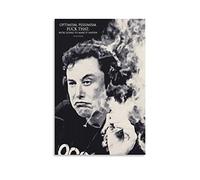 ZZXCHG Lienzo De Impresión 40x60cm Elon Musk Art Poster e Wall Art Picture Print Modern Family Room décor Senza Cornice