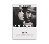 ZZXCHG Lienzo De Impresión 40x60cm Malcolm & Marie Movie Canvas Wall Art Soggiorno Poster Camera da letto Decor Painting Senza Cornice