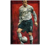 ZZXCHG Lienzo De Impresión 60x90cm Leggendaria superstar del calcio David Beckham Poster Decorazione Soggiorno Camera da letto Pittura Senza Cornice