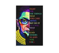 ZZXCHG Lienzo De Impresión 60x90cm Ruth Bader Ginsburg-379 Poster Decorazione Soggiorno Camera da letto Pittura Senza Cornice