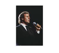 ZZXCHG Lienzos De Fotos 40x60cm Julio Iglesias Poster Canvas Wall Art Room Pictures for Bedroom Gifts Decor Senza Cornice