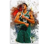 ZZXCHG Lienzos De Fotos 60x80 Basket Star Giannis Antetokounmpo Poster Canvas Wall Art Pictures for Bedroom Wall Art Gifts Decor Senza Cornice
