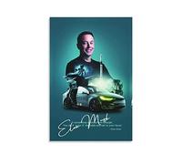 ZZXCHG Lienzos De Fotos 60x80 Elon Musk Tela decorativa Wall Art Soggiorno Poster Camera da letto Senza Cornice