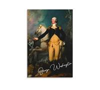 ZZXCHG Pintura De La Lona 30x50cm George Washington Tela decorativa Wall Art Soggiorno Poster Camera da letto Senza Cornice