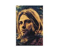 ZZXCHG Pintura De La Lona 30x50cm Kurt Cobain-72 Poster Canvas Wall Art Room Pictures for Bedroom Gifts Decor Senza Cornice