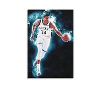 ZZXCHG Pintura De La Lona 60x80 Giannis Antetokounmpo stampa dipinti per soggiorno camera da letto decorazione Senza Cornice