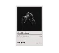 ZZXCHG Pintura De La Lona 60x80 Jim Morrison Tela decorativa Wall Art Soggiorno Poster Camera da letto Senza Cornice