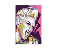ZZXCHG Tela De Lienzo 50x70cm Poster rosa tela Wall Art Immagini per camera da letto Wall Art Regali Decor Senza Cornice