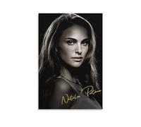 ZZXCHG Tela De Lienzo 60x80 Natalie Portman Poster Canvas Wall Art Room Pictures for Bedroom Gifts Decor Senza Cornice