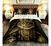 ZZXHG Edredón Estampado 3D Corona De Gato 150x200cm para Todo el Año-B334 | Nórdico Suave Transpirable Lavable a Máquina para Verano e Invierno, Adecuado para Camas 90 cm y Dormitorios de Estudiantes