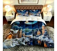 ZZXHG Edredón Queen Grande 3D Polilla Florida 220x240cm para Amplias-A364