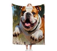 ZZXHG Manta para Sofá 240 x 260 Bulldog FrancéS Animal MarróN, Manta para Cama 180 de Franela, Manta Polar 100% Microfibra, Mantitas Cubre Sofá para Niños y Adultos, Hogar Oficina Viaje_A2994