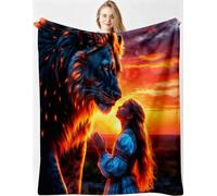 ZZXHG Manta XXL 240x260 cm Chica León Polar para Sofá Cama-B4 | para Cama 180, Franela Extra Suave Térmica Invierno, Mantita Multiuso Hogar Oficina Viaje, para Toda la Familia y Mascotas
