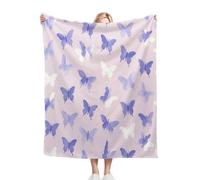 ZZXHG Mantas para Cama 105-180x220 Mariposas, Manta para Sofá de Franela Cálida y Cómoda para Niños y Adultos, Mantitas Polar para Cubre Sofa Perro Mascota Habitacion Dormitorio_7834a