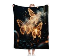 ZZXHG Mantas para Cama 105-180x220 Mariposas, Manta para Sofá de Franela Cálida y Cómoda para Niños y Adultos, Mantitas Polar para Cubre Sofa Perro Mascota Habitacion Dormitorio_7906a