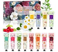 ZZXLOPEZ 12 Pack de Crema de Manos, Crema Hidratante De Manos, Crema de Manos para Manos Secas y Agrietadas, Enriquecido con Manteca de Karité, Verbena - Regalo para Mujeres Navidad Acción de Gracias