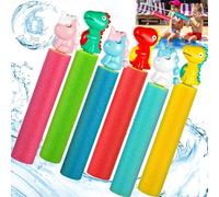ZZXLOPEZ Pistola de Agua de Espuma, Pack de 6 Pistola de Agua Niños, Pistola De Agua De Espuma De Colores, Juguete de Pistolas de Agua para Niños para Piscina Jardín Playa para Niños Adultos