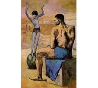 ZZYGGN GMGSW Acrobat au ballon de Pablo Picasso Poster Retro Lienzo Arte de pared Pablo Picasso Impresiones y pintura para decoración de pared de oficina 70x50cm Sin marco