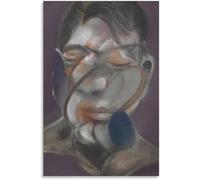 ZZYGGN GMGSW Autorretrato de Francis Bacon Póster y grabados Arte mural abstracto de Francis Bacon Pintura retro en lienzo para el hogar 40x55cmx1 sin marco