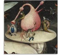 ZZYGGN GMGSW Disco del Hombre Árbol de Hieronymus Bosch Arte mural Cuadro de lienzo vintage Póster y grabados de Hieronymus Bosch para decoración del hogar 40x40cm sin marco