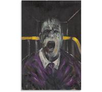 ZZYGGN GMGSW Estudio para una cabeza de Francis Bacon Póster y grabados Francis Bacon Arte abstracto mural Pintura retro en lienzo para el hogar 40x55cm Sin marco