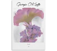 ZZYGGN GMGSW Georgia O'Keeffe Póster《Coxcomb》Pintura Georgia O'Keeffe Lienzos Impresiones Modernas de Arte de Pared Impresiones Estéticas para la Decoración de la Pared del Baño 50x75cm Sin Marco