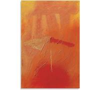 ZZYGGN GMGSW Gerhard Richter Pósters Abstracto Naranja Rojo Arte de Pared Gerhard Richter Impresiones Gerhard Richter Pintura en Lienzo Para Decoración del Hogar Cuadro 50x75cm Sin Marco