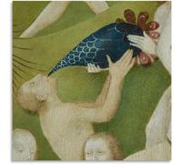 ZZYGGN GMGSW Hombre Bebiendo de Hieronymus Bosch Arte mural Pintura vintage de lienzo Póster y grabados de Hieronymus Bosch para decoración del hogar 40x40cm sin marco