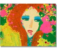 ZZYGGN GMGSW I Think of You de Walasse Ting Póster e Impresiones Arte Abstracto de Paredes Walasse Ting Pintura de lienzo para oficina Decoración de casa 40x50cmx1 sin marco