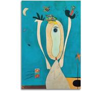 ZZYGGN GMGSW Metamorfosis de Joan Miro Póster Surrealismo Pintura en lienzo Joan Miro Arte mural Grabados abstractos para decoración del salón 40x60cm Sin marco