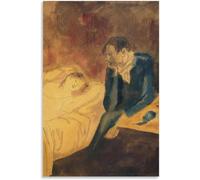 ZZYGGN GMGSW Mujer dormida de Pablo Picasso Exposición de Pintura de Lienzo Pintura de Pablo Picasso Póster y Grabados para Decoración del Hogar 16x20inx1 Sin marco